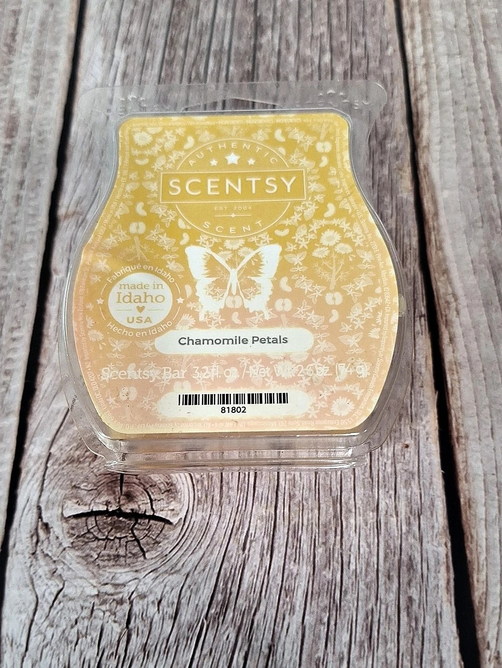 Scentsy Chamomile Petals Wax Bar – 6 Cubes Remaining